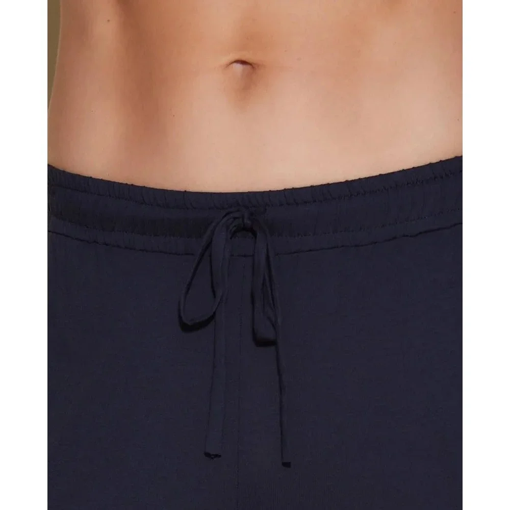 Cosabella Bella Henley Mens PJ Set Navy Blue Long Sleeve Pajamas S